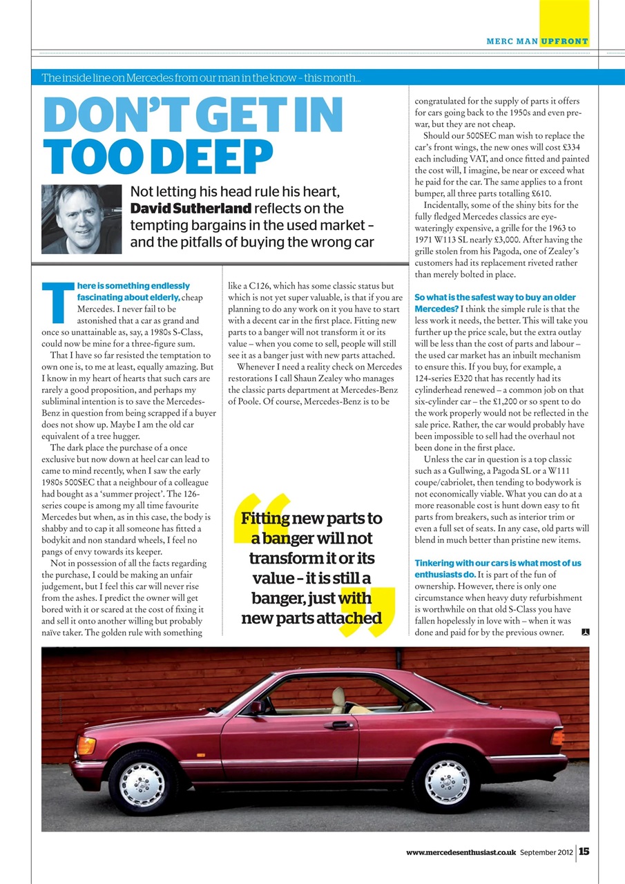 Mercedes Enthusiast Preview Pages