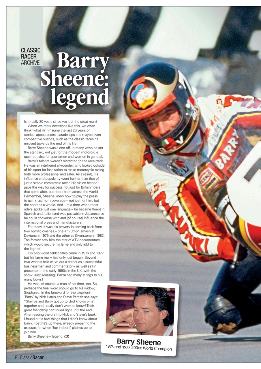 Classic Racer Preview Pages