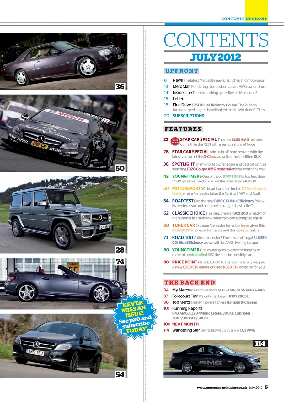 Mercedes Enthusiast Preview Pages