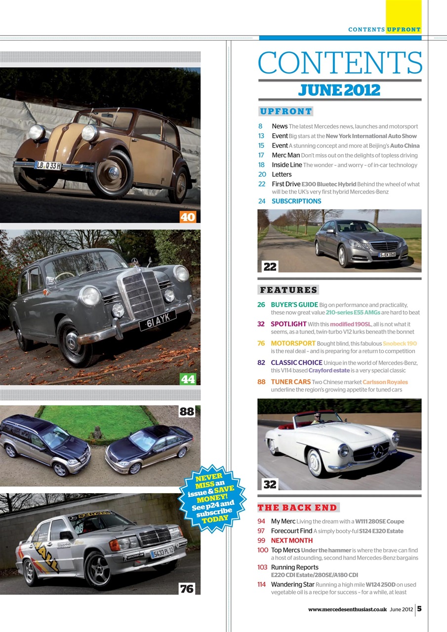 Mercedes Enthusiast Preview Pages