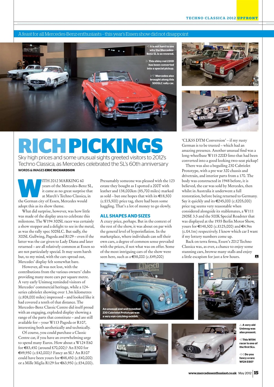 Mercedes Enthusiast Preview Pages