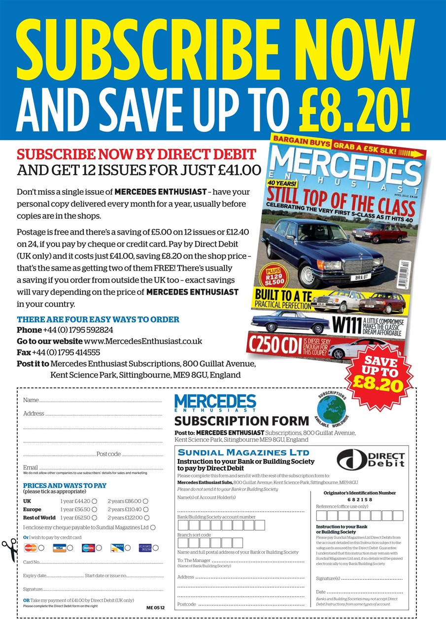 Mercedes Enthusiast Preview Pages