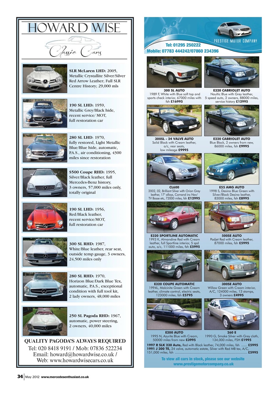Mercedes Enthusiast Preview Pages