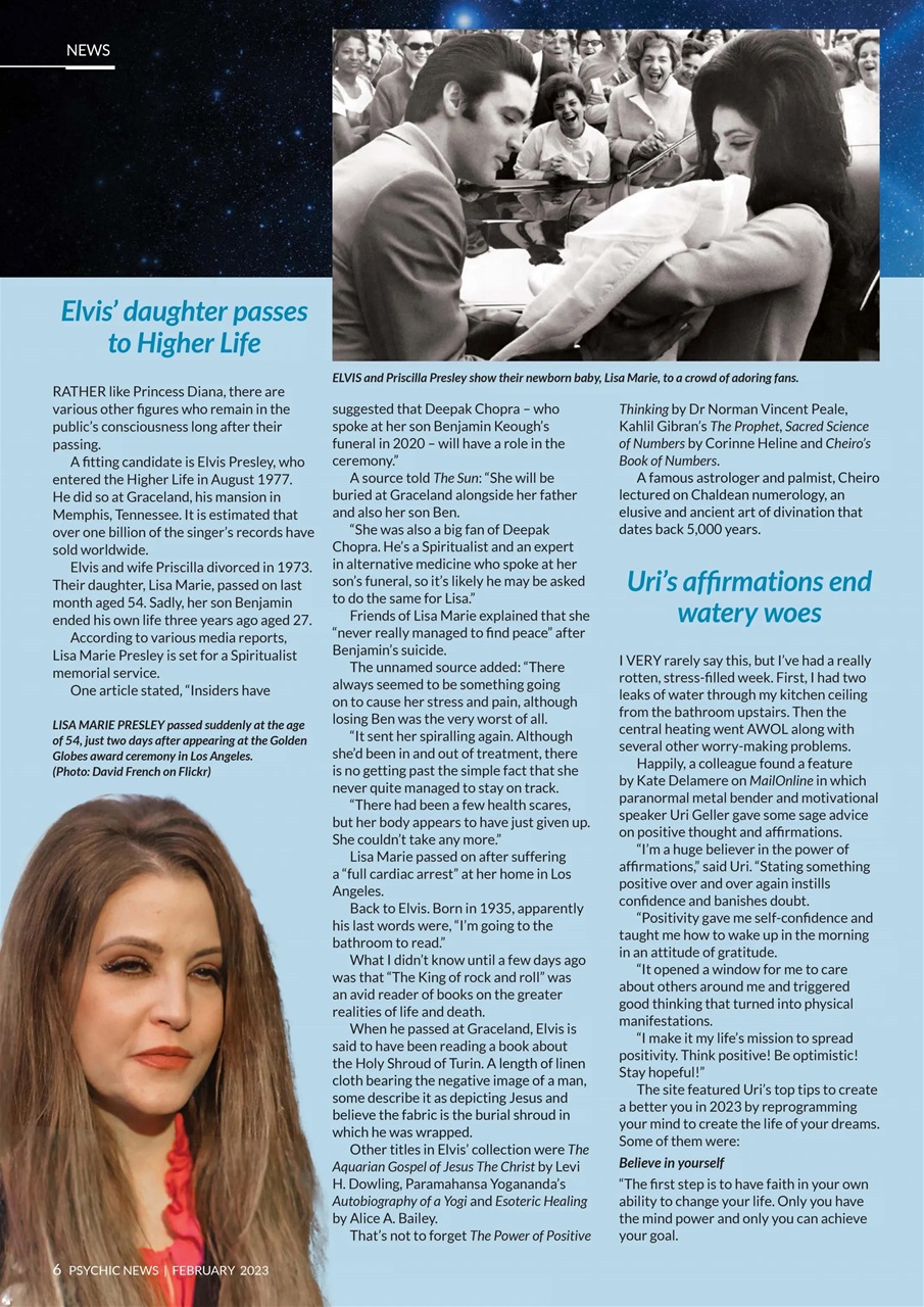 Psychic News Preview Pages