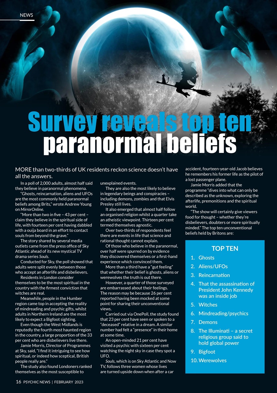 Psychic News Preview Pages