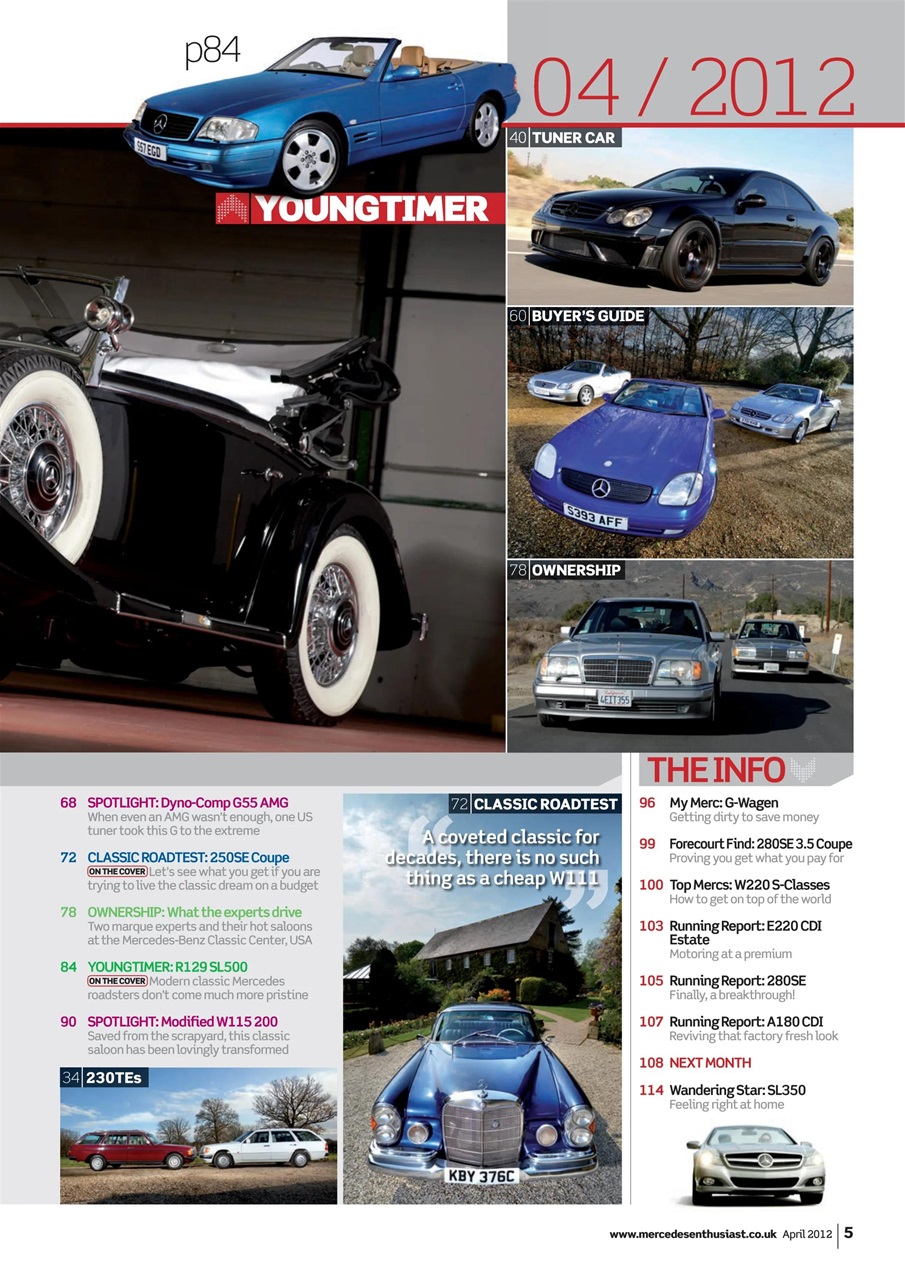 Mercedes Enthusiast Preview Pages
