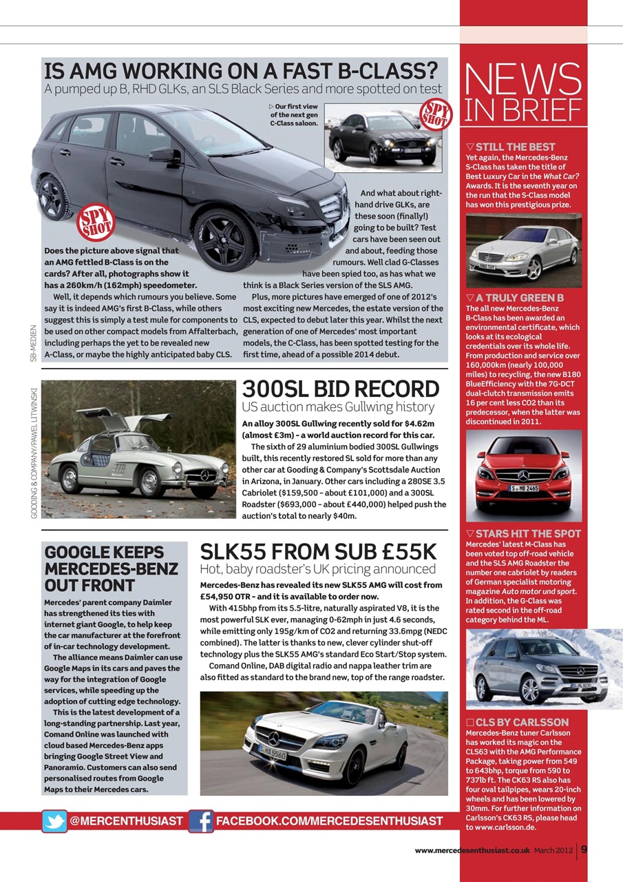 Mercedes Enthusiast Preview Pages