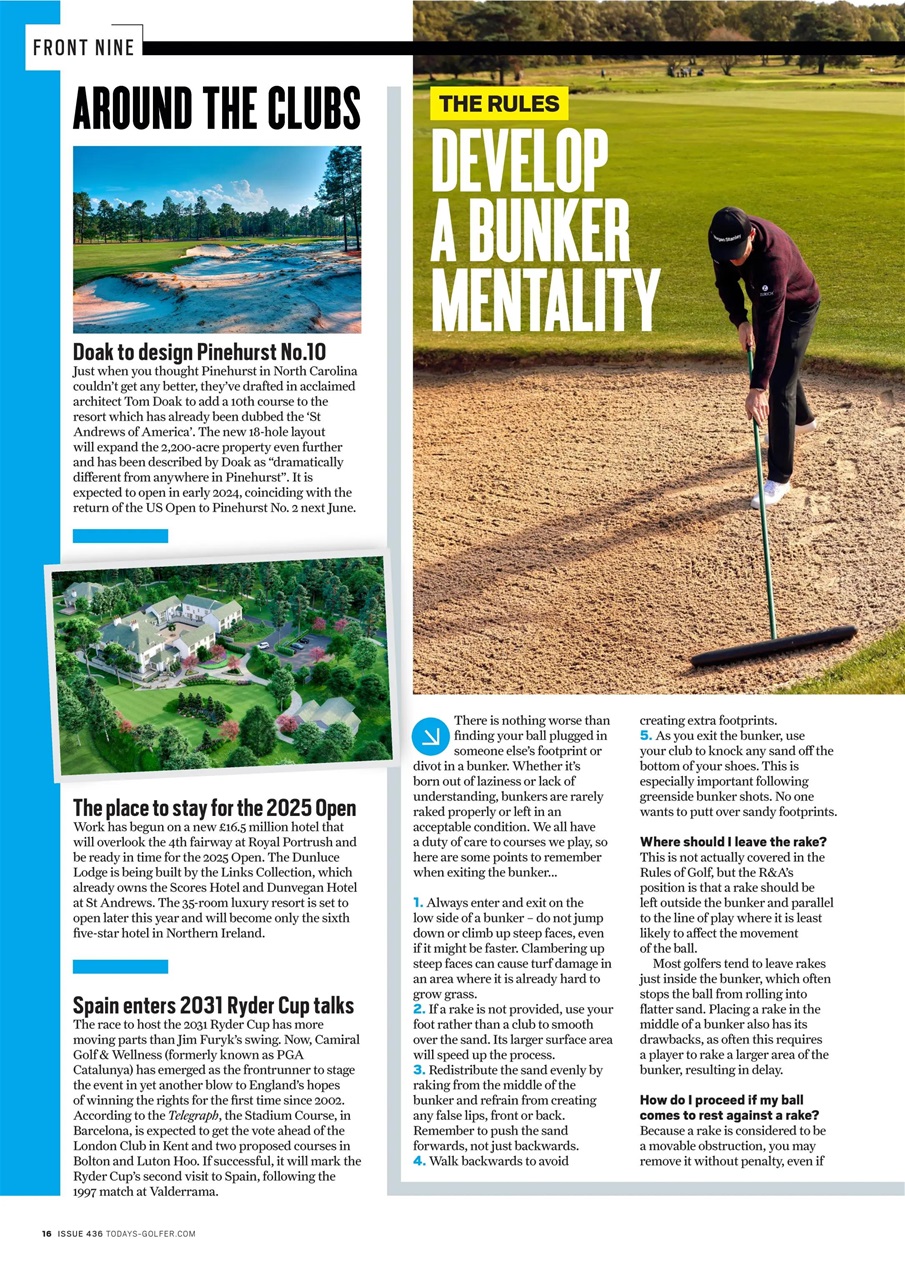 Today's Golfer Preview Pages