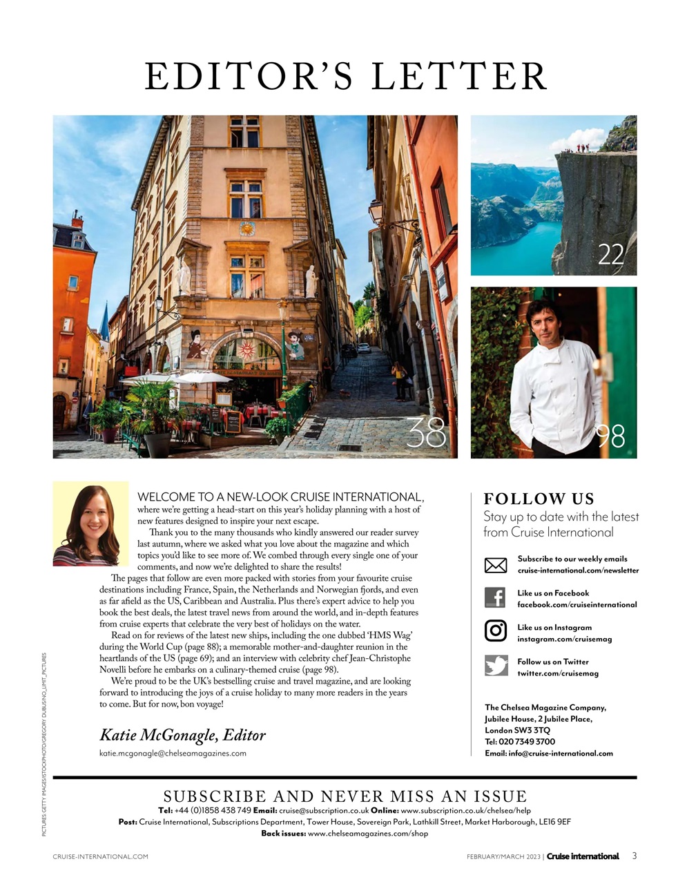 Cruise & Travel Preview Pages