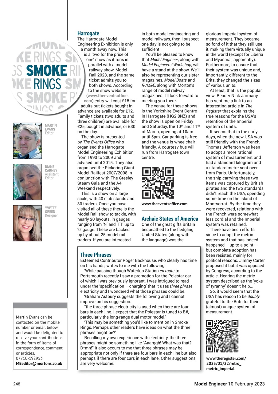 Model Engineer Preview Pages