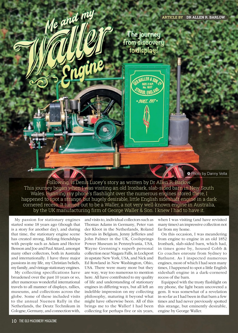 The Old Machinery Magazine Preview Pages