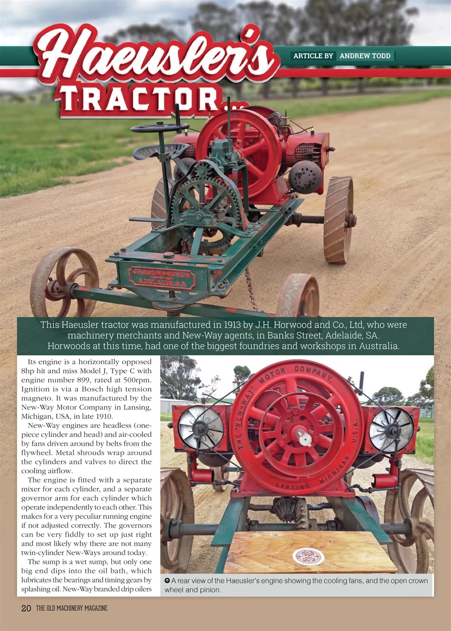 The Old Machinery Magazine Preview Pages