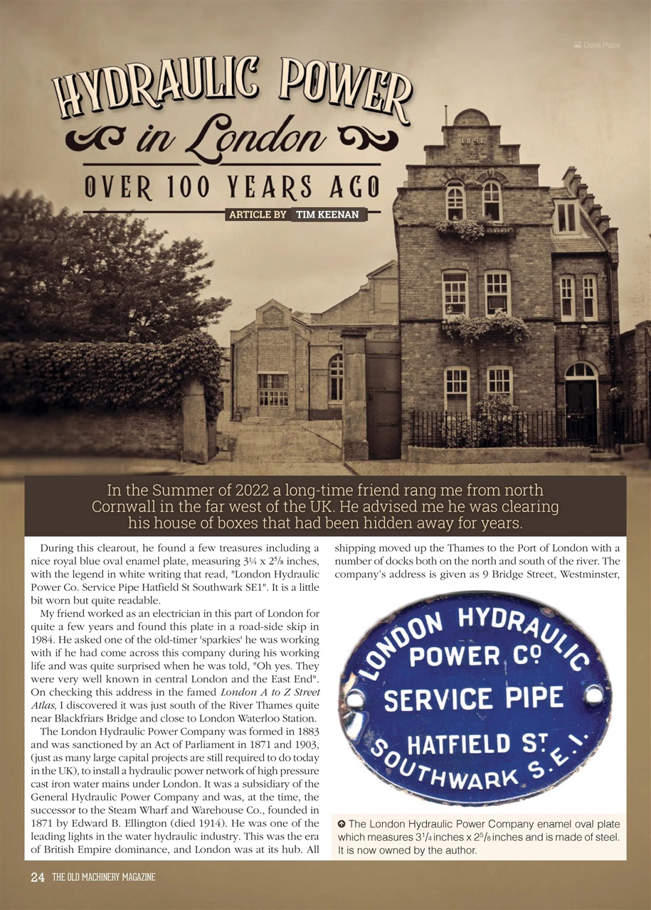 The Old Machinery Magazine Preview Pages