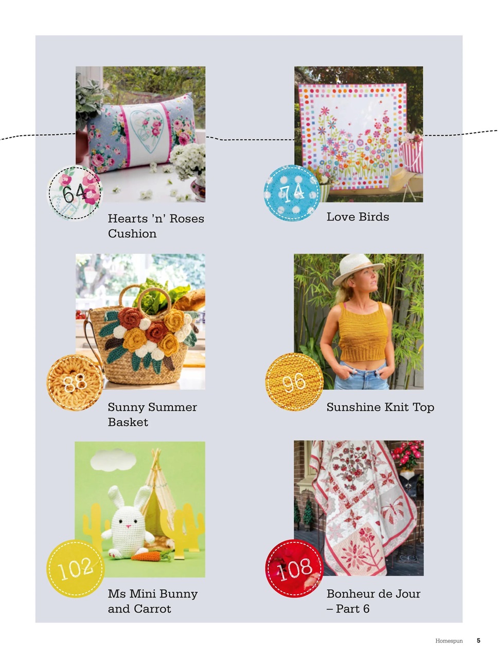 Homespun Preview Pages