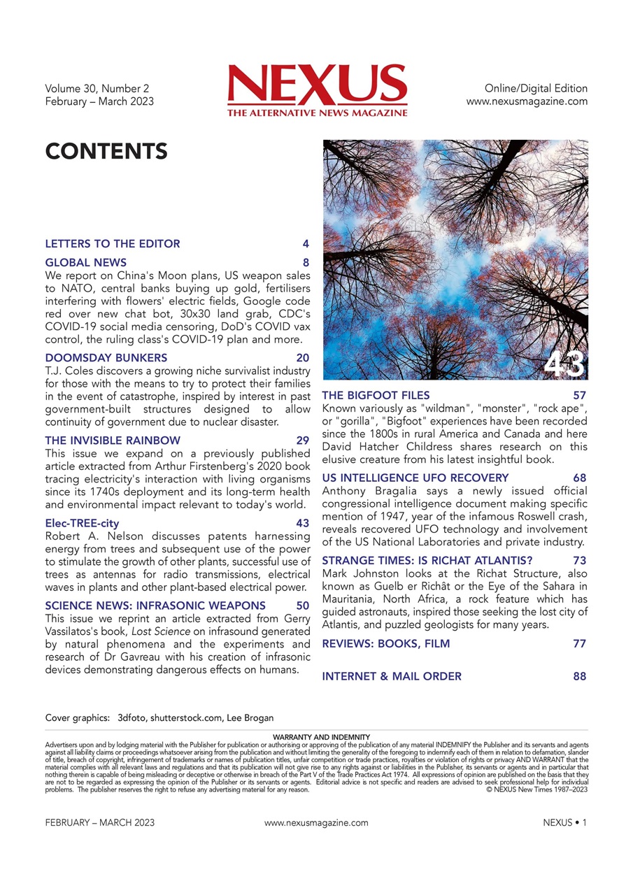 Nexus Magazine Preview Pages