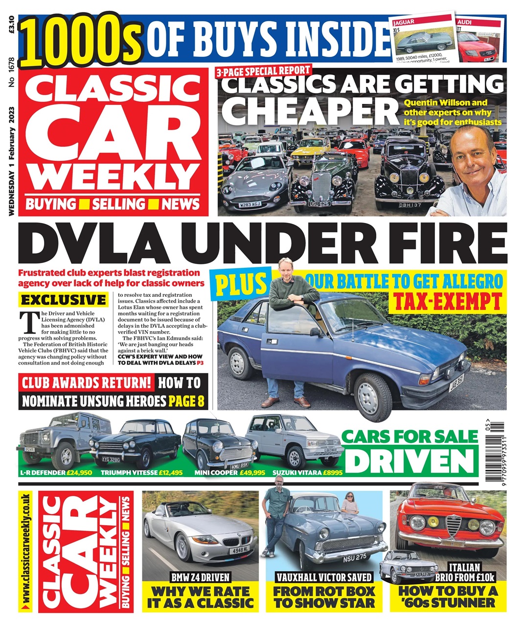 Classic Car Weekly Preview Pages