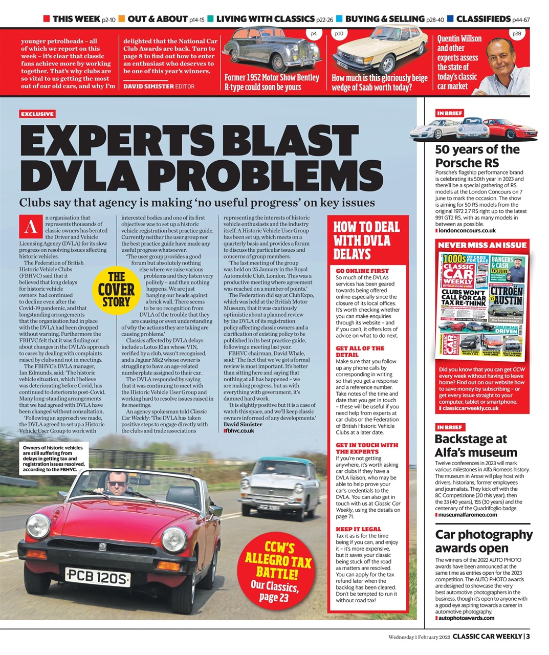 Classic Car Weekly Preview Pages
