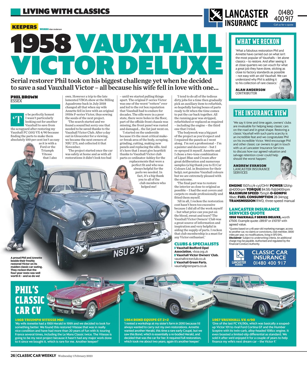 Classic Car Weekly Preview Pages