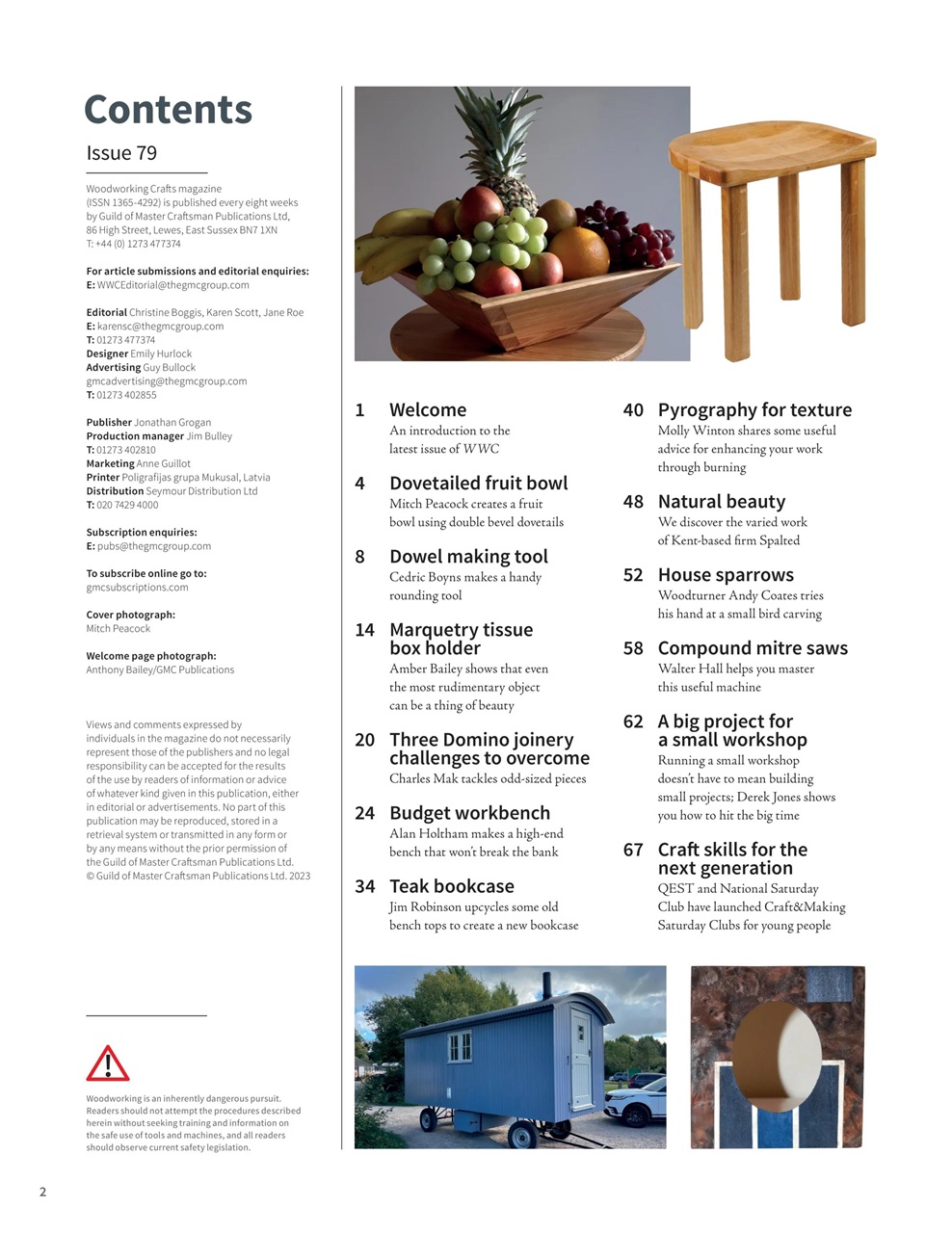 Woodworking Crafts Magazine Preview Pages