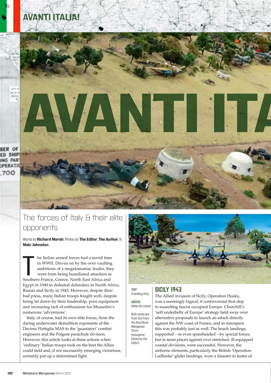 Miniature Wargames Preview Pages