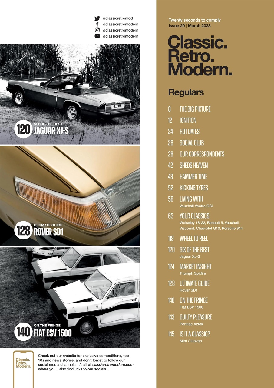 Classic Retro Modern Magazine Preview Pages