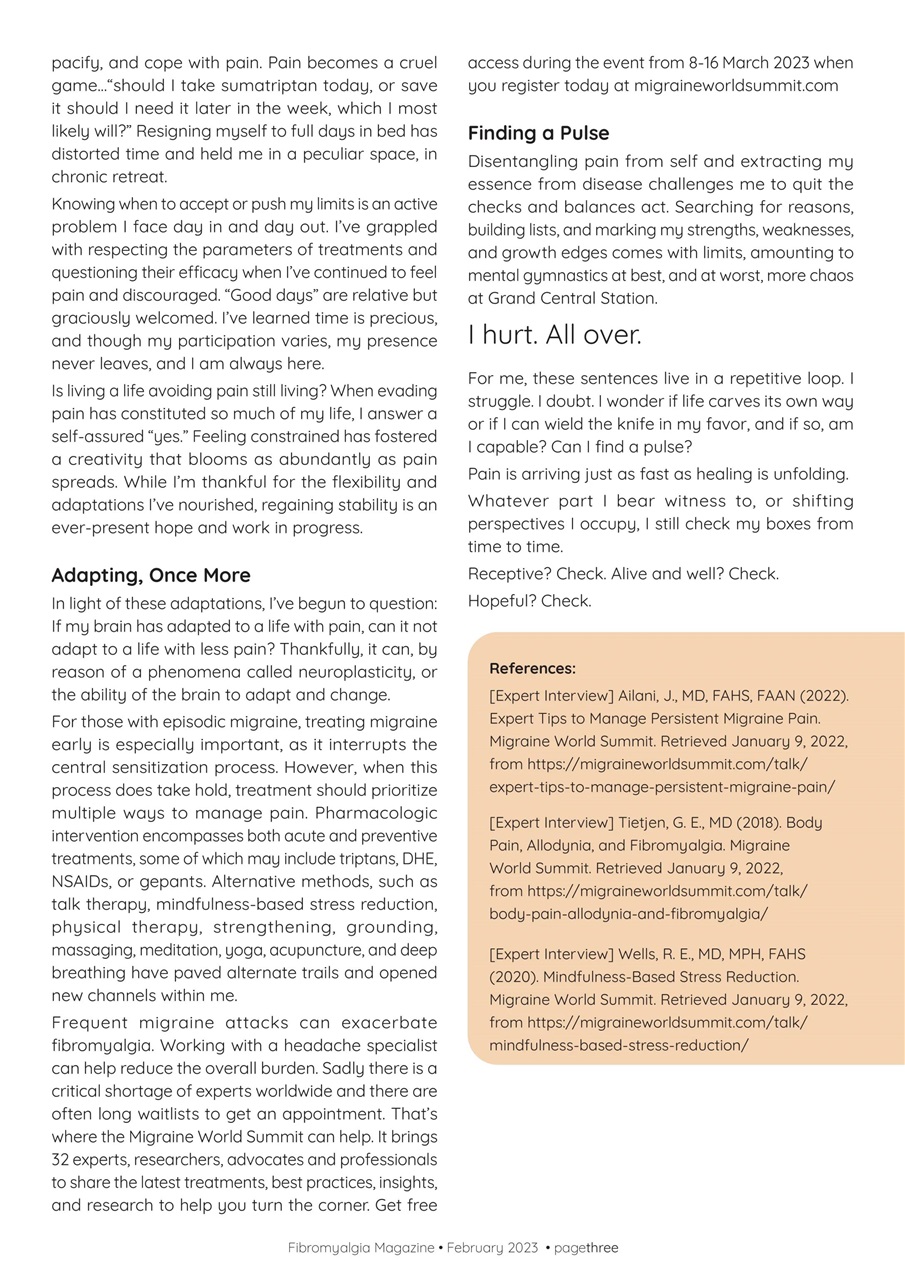 Fibromyalgia Magazine Preview Pages