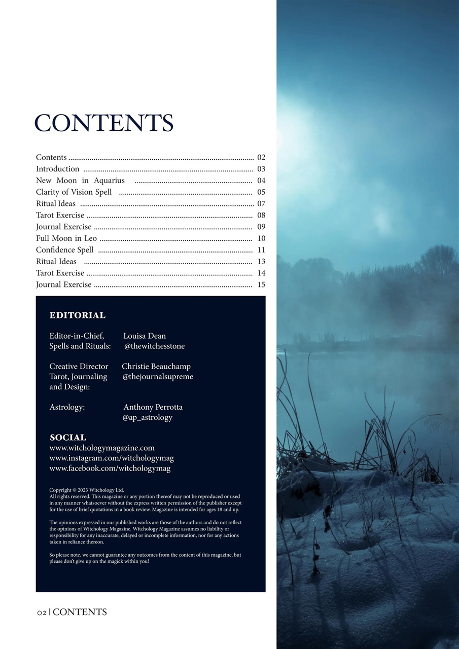 Witchology Magazine Preview Pages