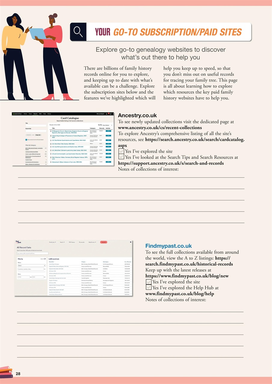 Family Tree Preview Pages