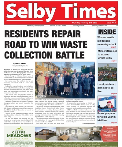 Selby Times issue February 2nd 2023