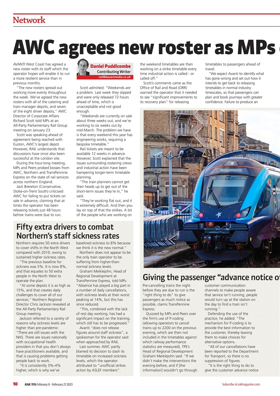 Rail Preview Pages