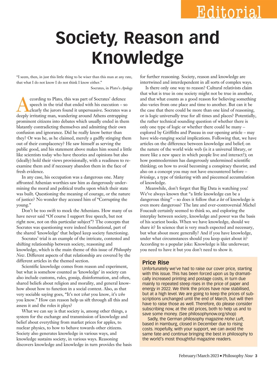 Philosophy Now Preview Pages