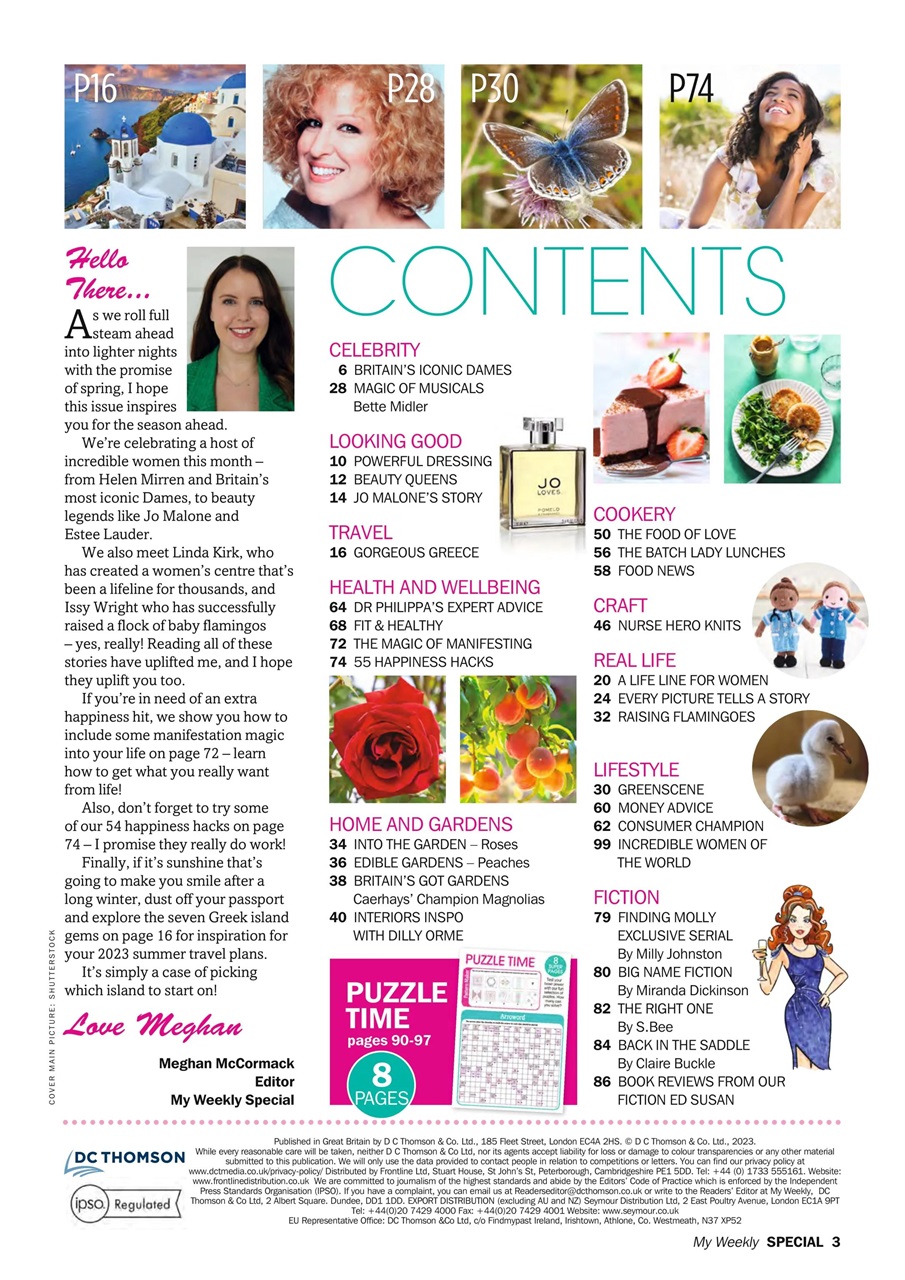 My Weekly Special Preview Pages