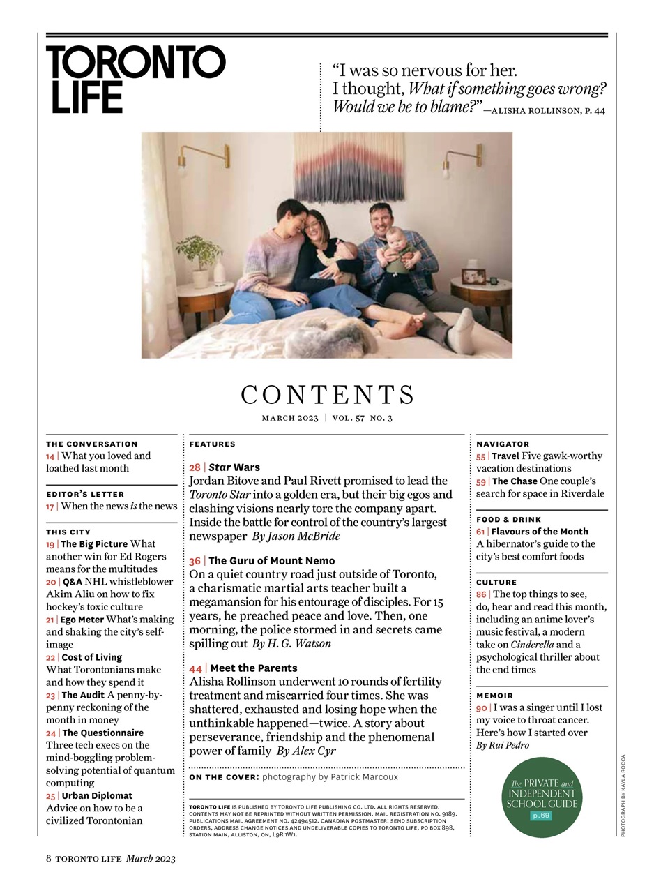 Toronto Life Preview Pages