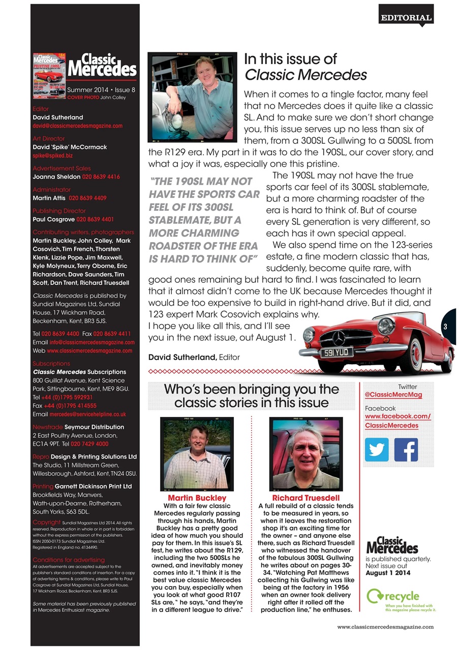 Classic Mercedes Preview Pages