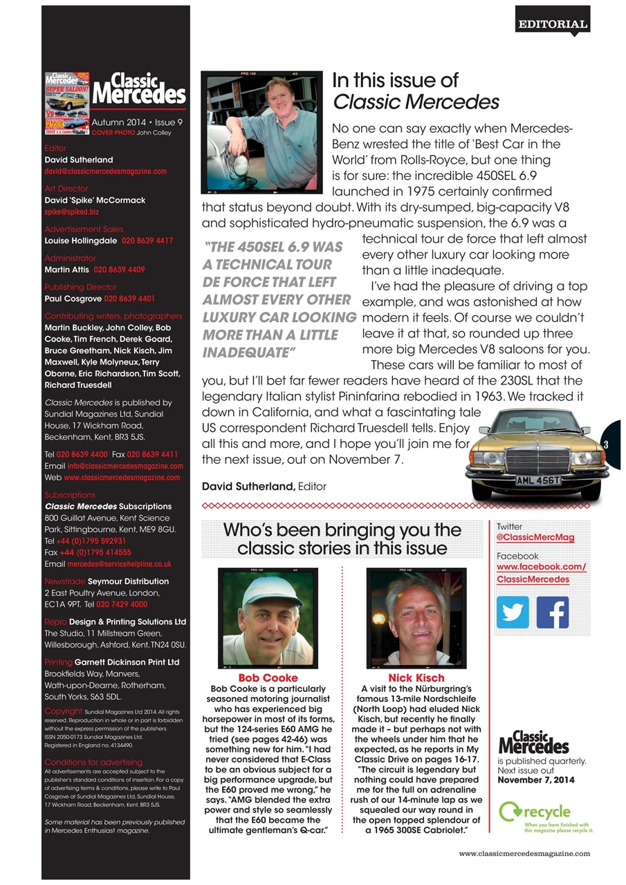 Classic Mercedes Preview Pages