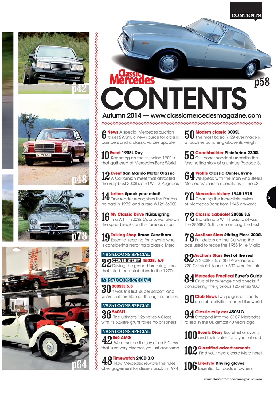 Classic Mercedes Preview Pages
