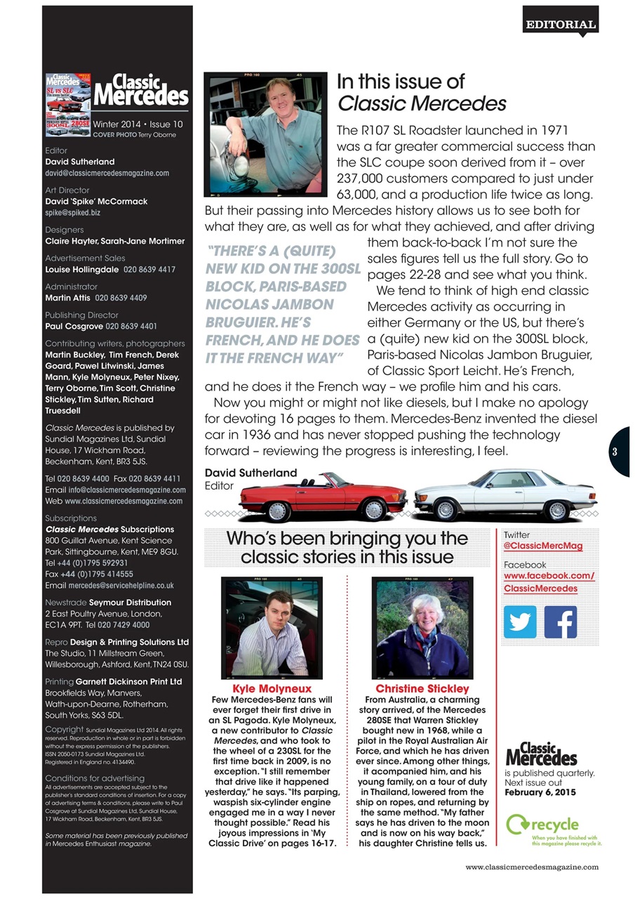 Classic Mercedes Preview Pages