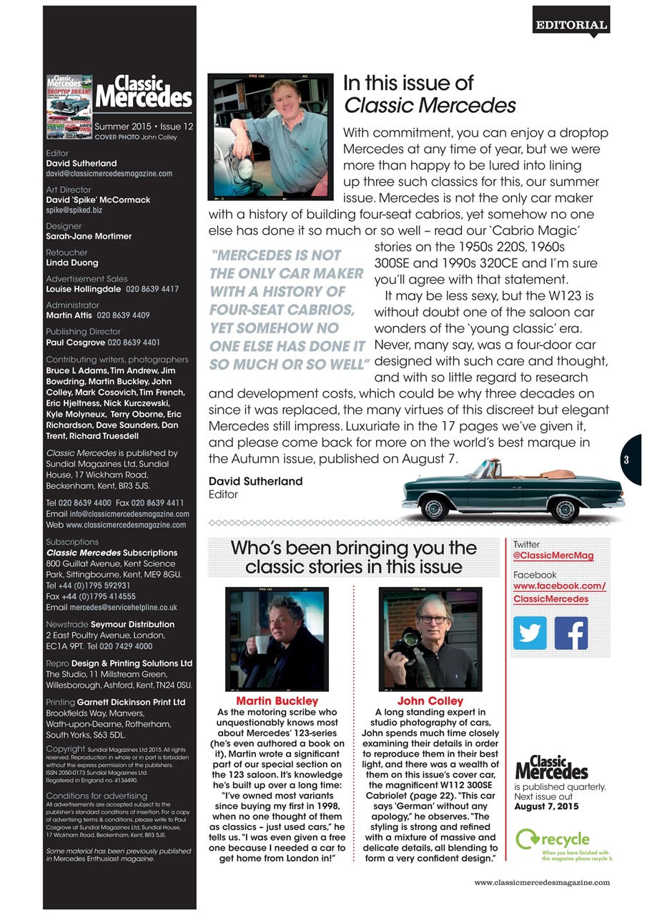 Classic Mercedes Preview Pages