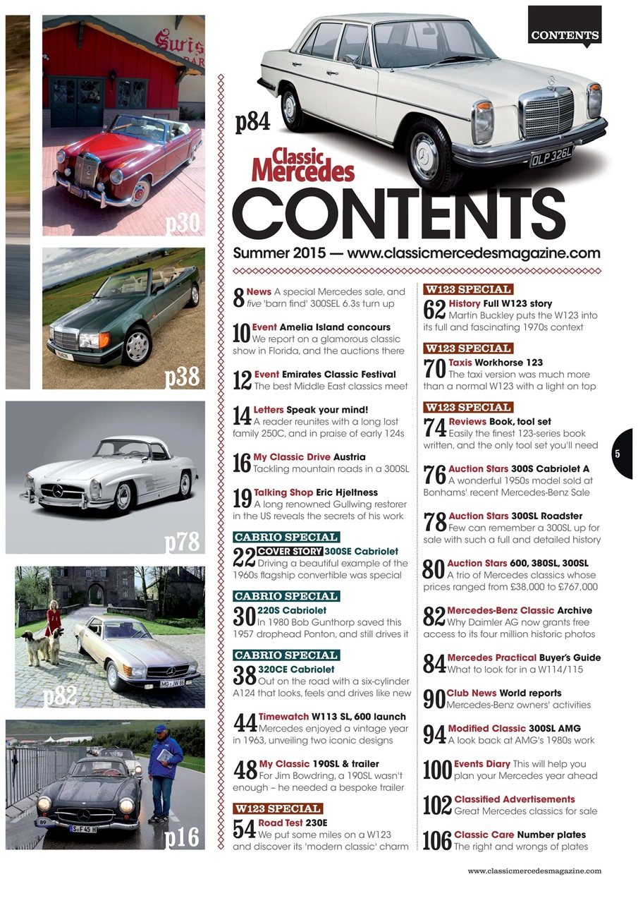 Classic Mercedes Preview Pages