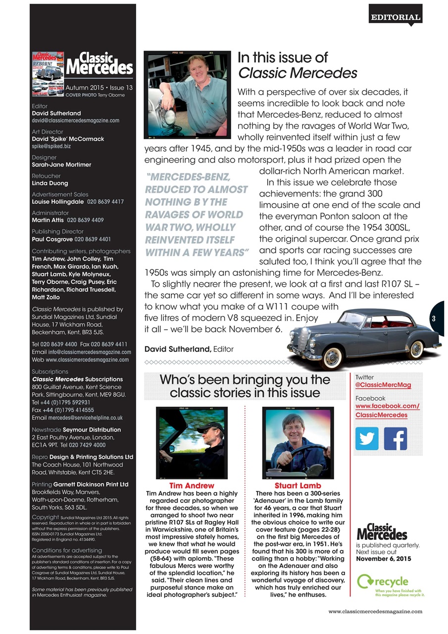 Classic Mercedes Preview Pages