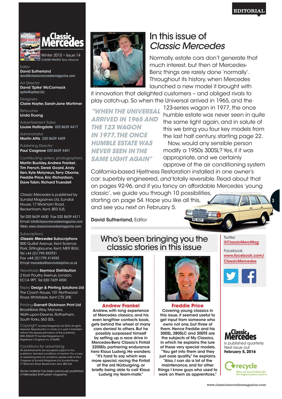 Classic Mercedes Preview Pages