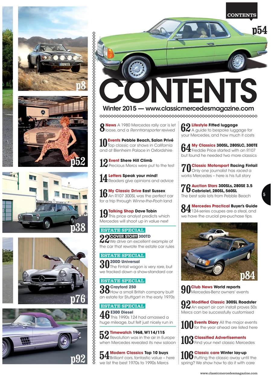 Classic Mercedes Preview Pages