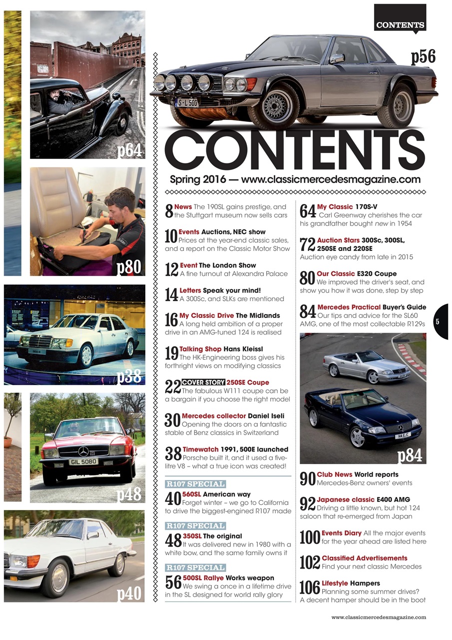Classic Mercedes Preview Pages