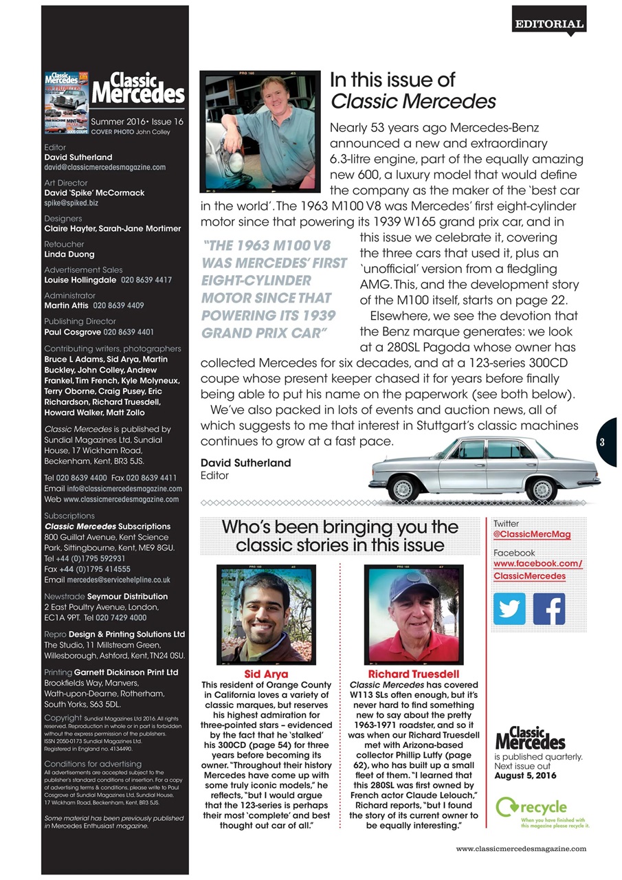 Classic Mercedes Preview Pages