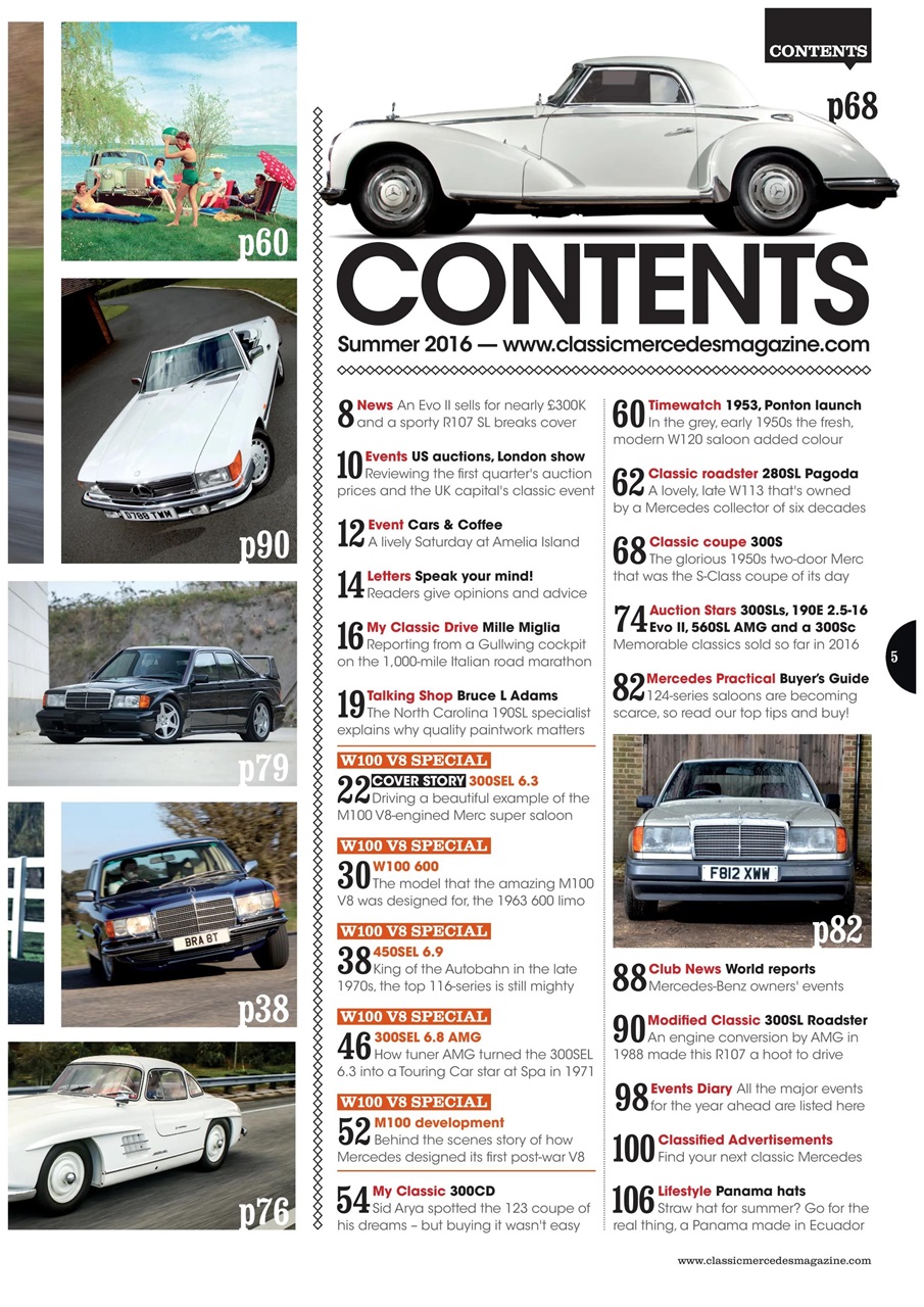 Classic Mercedes Preview Pages