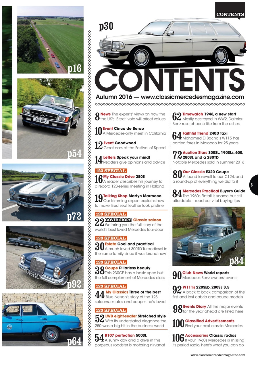 Classic Mercedes Preview Pages