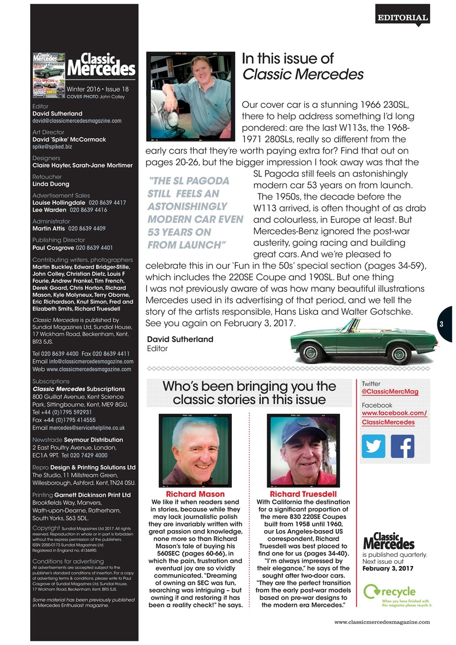 Classic Mercedes Preview Pages