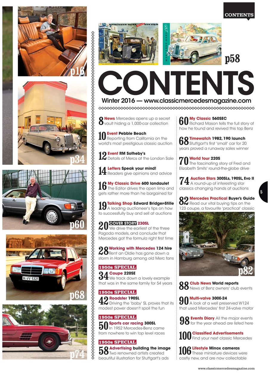 Classic Mercedes Preview Pages
