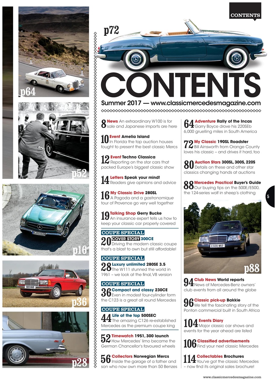 Classic Mercedes Preview Pages