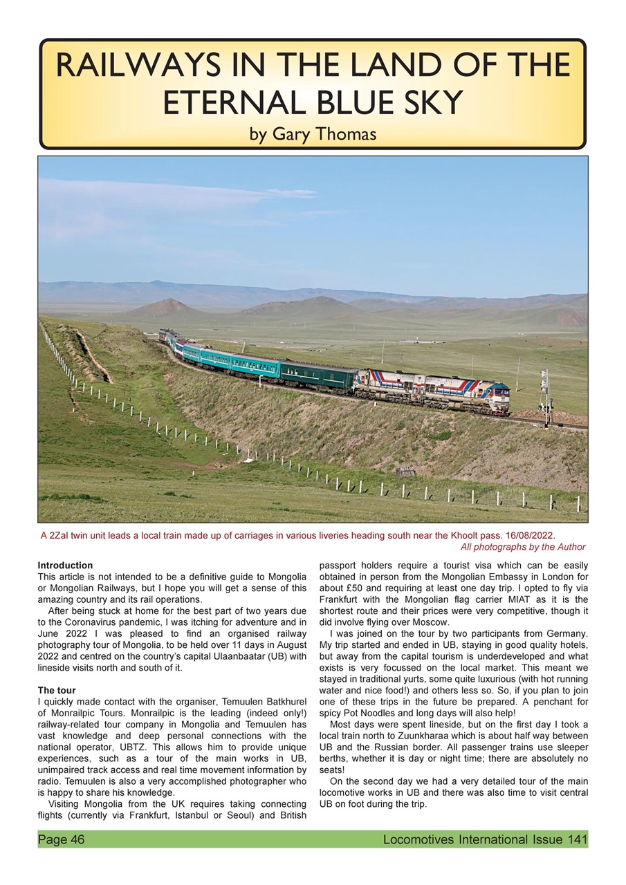 Locomotives International Preview Pages